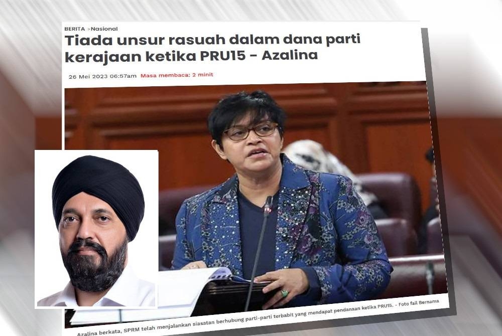 Laporan Sinar Harian pada Jumaat. - Gambar kecil: Baljit