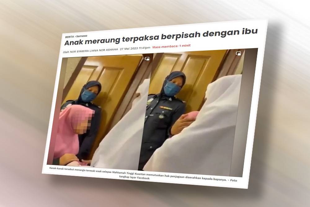 Laporan Sinar Harian pada Sabtu.