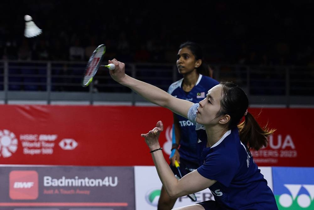 Pearly dan Thinaah memburu kejuaraan sulung Masters Malaysia dalam karier mereka. Foto: Bernama