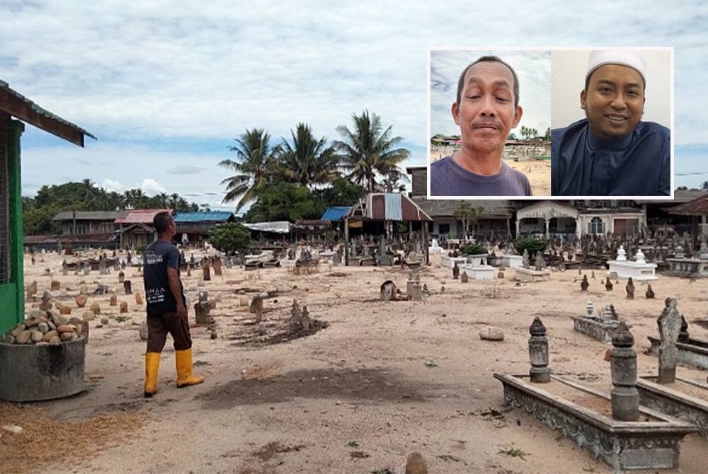 Tanah Perkuburan Cik Siti Wan Kembang menerima pelawat yang mahu melihat persekitaran dan mendengar sejarahnya. (Gambar kecil: Mohd Noor, Muhammad A&#039;mmar)