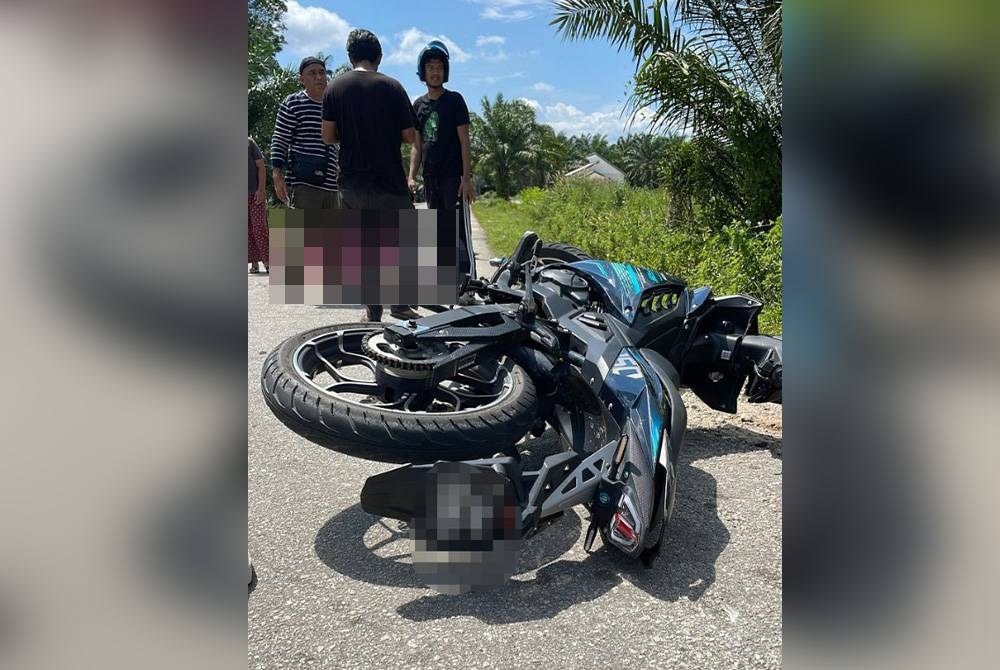 Mangsa menunggang motosikal maut dalam kemalangan di Jalan Ladang, Kampung Jaya Setia, Bestari Jaya di sini pada Ahad.