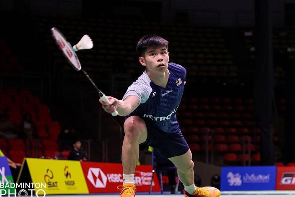 Jun Hao tewas straight kepada pemain India pada aksi suku akhir Terbuka Thailand di Bangkok pada Jumaat. Foto Badminton Photo