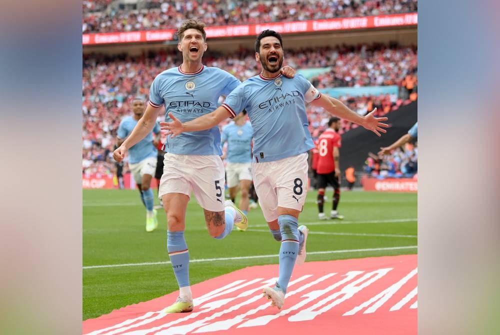 Gundogan cipta sejarah tersendiri dalam perlawanan akhir Piala FA menentang seteru setempat, Manchester United di Stadium Wembley pada Sabtu.