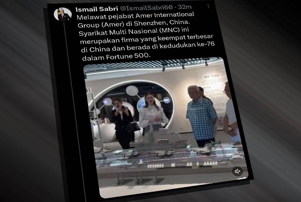 Ciapan di Twitter Ismail Sabri