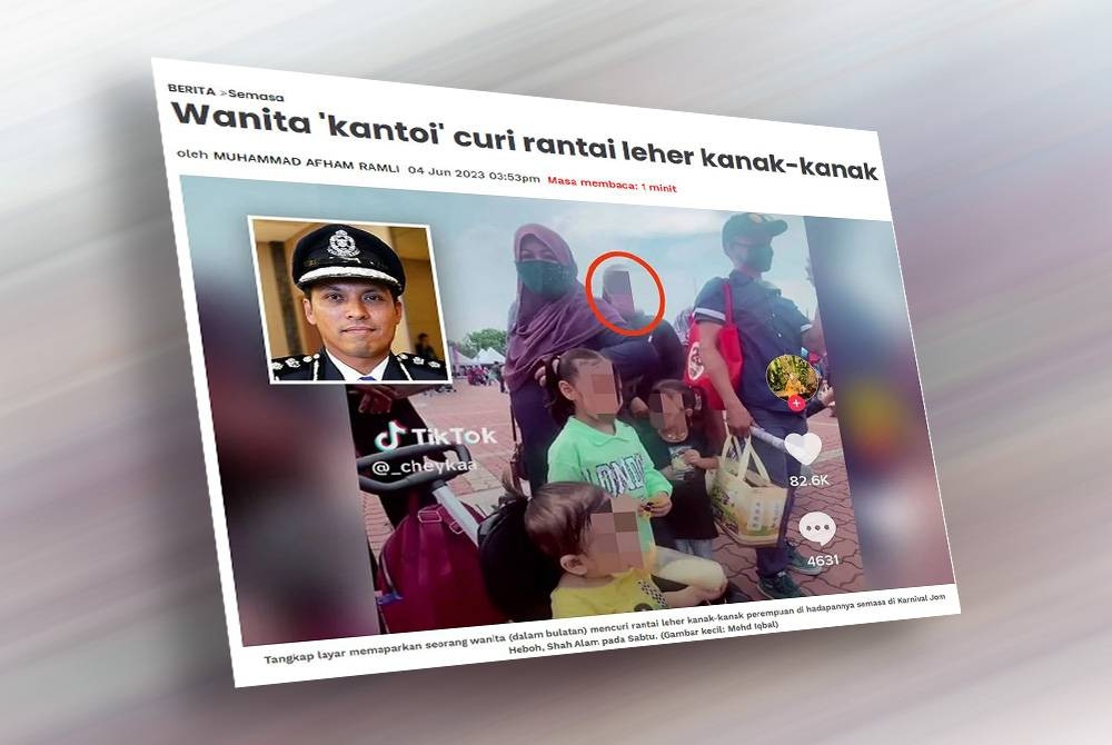 Laporan Sinar Harian pada Ahad.