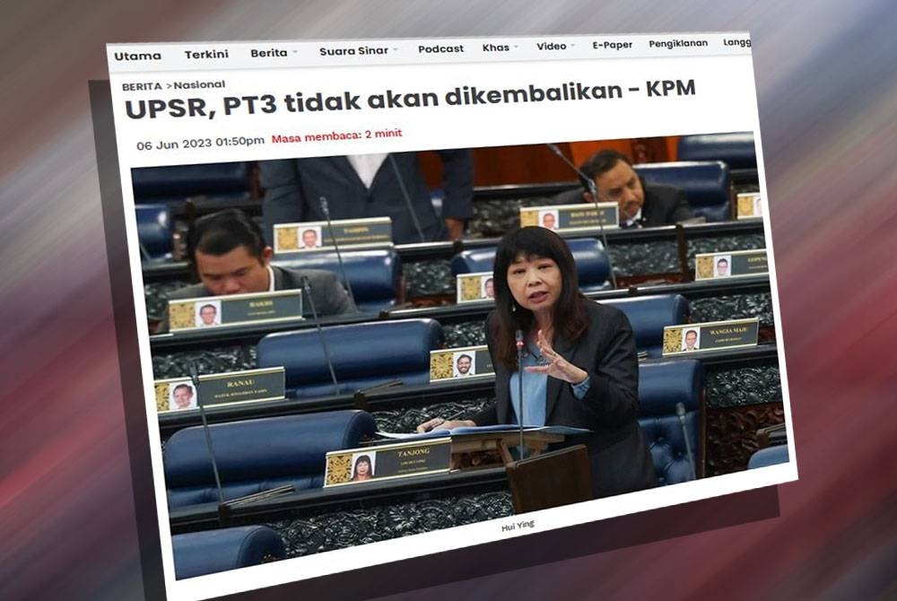 Laporan Sinar Harian pada Selasa.