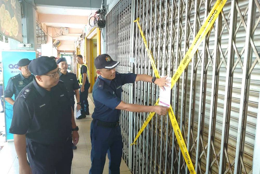 Antara premis yang disyaki menjalankan aktiviti perjudian haram di Johor.