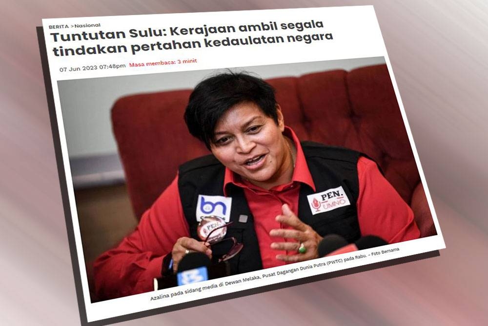 Usaha kerajaan mempertahankan kedaulatan negara terutamanya berhubung tuntutan terhadap Malaysia daripada lapan individu yang mendakwa sebagai waris Kesultanan Sulu, terus mendapat sokongan penuh rakyat.