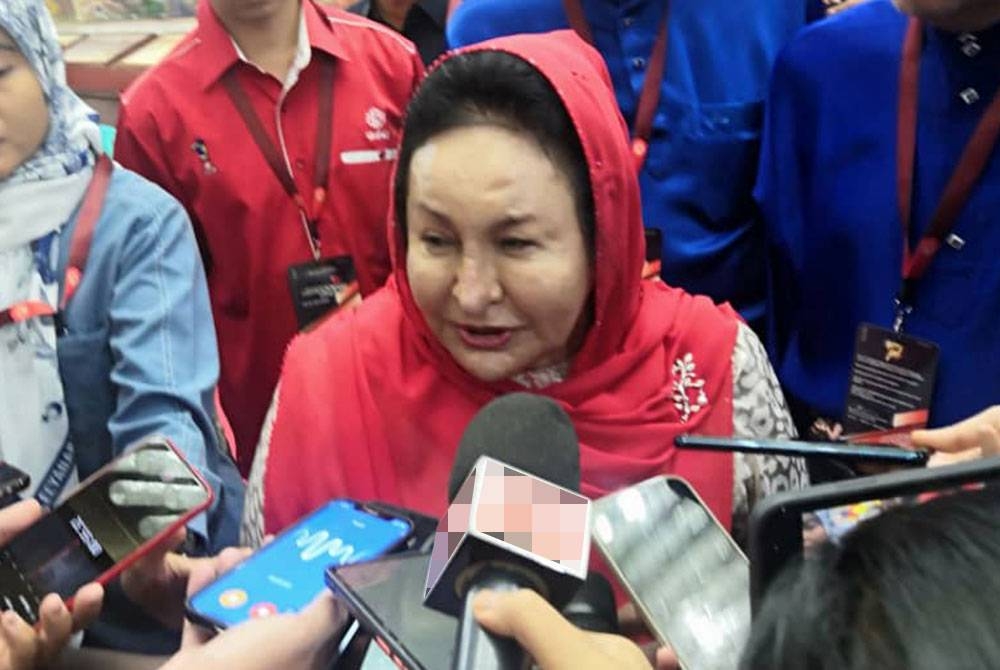 Rosmah Mansor ketika ditemui di PAU 2023 di Pusat Dagangan Dunia (WTC) Kuala Lumpur pada Sabtu.