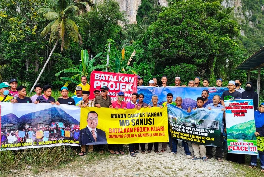 Penduduk yang tinggal berdekatan Gunung Pulai dan Gunung Baling gesa projek kuari di situ dibatalkan.