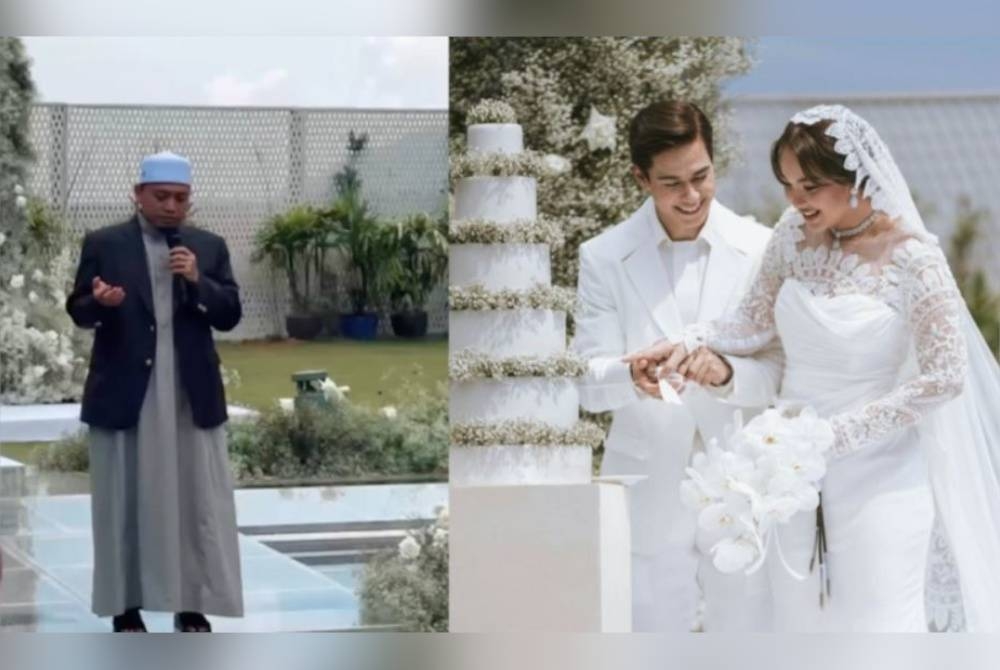 Gambar tular yang memperlihatkan kehadiran Ustaz Wadi di majlis perkahwinan pelakon, Janna Nick dan aktor, Dini Schatzmann.