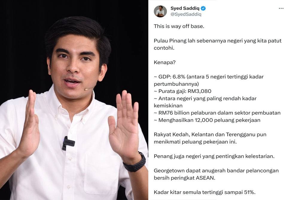 Ciapan Syed Saddiq di Twitter pada Selasa.