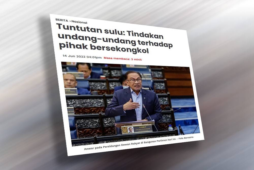 Laporan Sinar Harian.