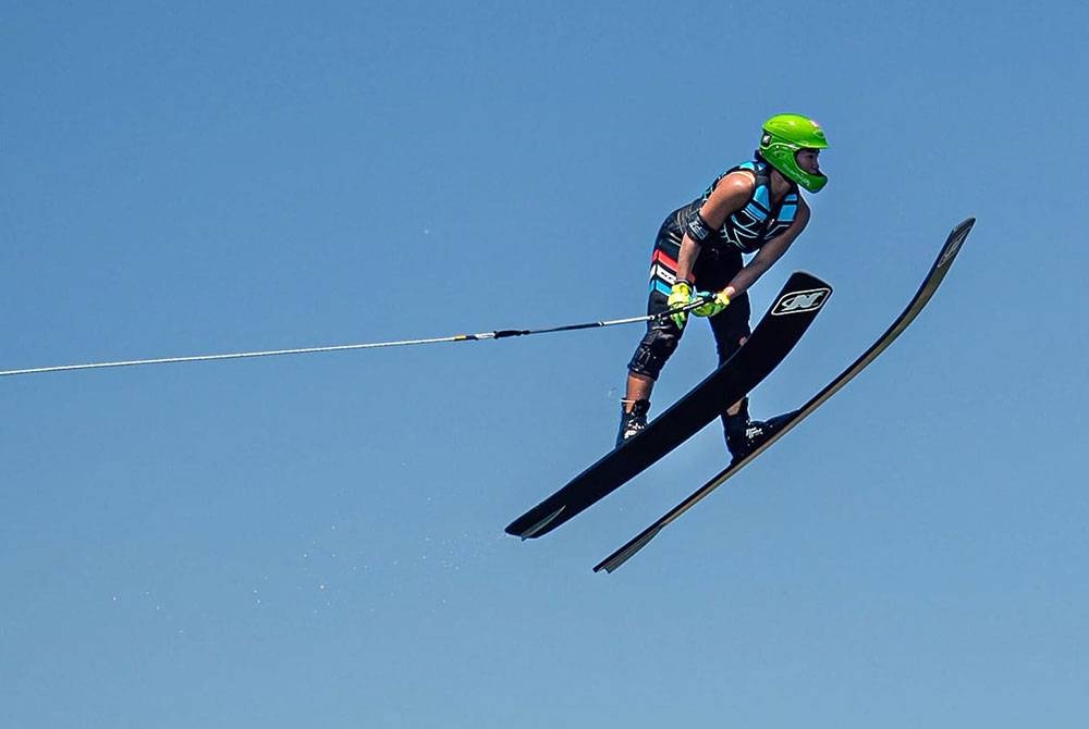 Aaliyah mencatatkan 45.2 meter (m) untuk menduduki tempat ketiga dalam disiplin jump pada Kejohanan Waterski Dunia bawah 21 tahun (B-21) di Chapala, Mexico.