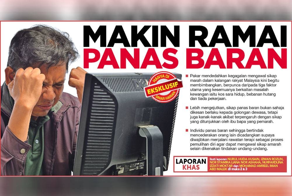 Laporan muka depan Sinar Harian pada Isnin.