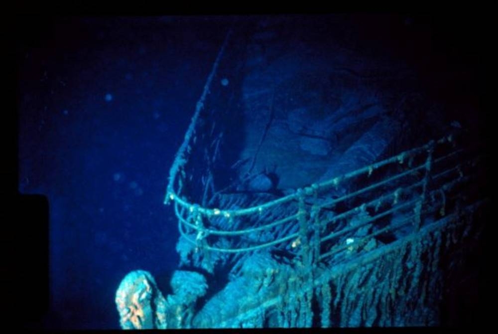 Bangkai Titanic yang terletak pada kedalaman 3,800 meter dan 700 kilometer selatan St John's, Newfoundland. - Foto Reuters