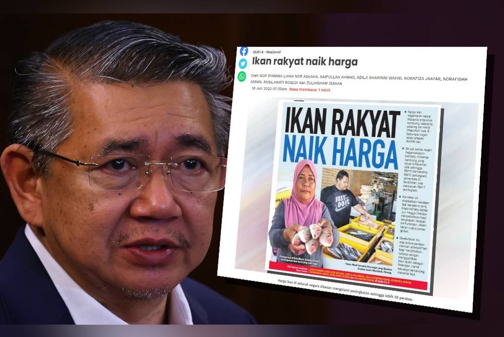 Salahuddin Ayub. Laporan Sinar Harian pada Ahad