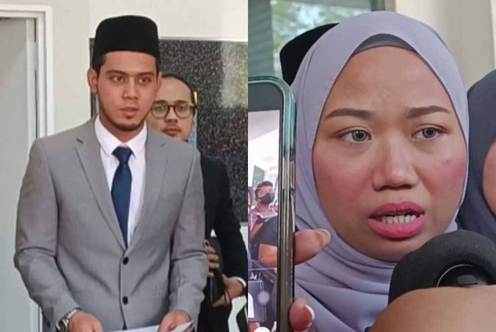 Hafidz dan Shuhada hadir di Mahkamah Rendah Syariah Shah Alam pada Selasa.