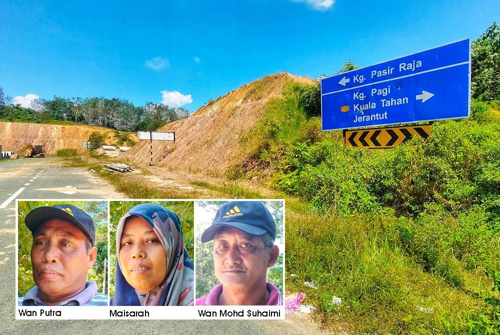 Projek pembinaan jalan Kampung Bukit Mat Daling ke Pasir Raja, Dungun melibatkan laluan sepanjang 52.55 kilometer.