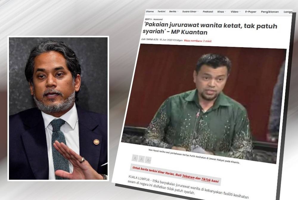 Khairy (Laporan Sinar Harian pada 15 Jun lalu.)