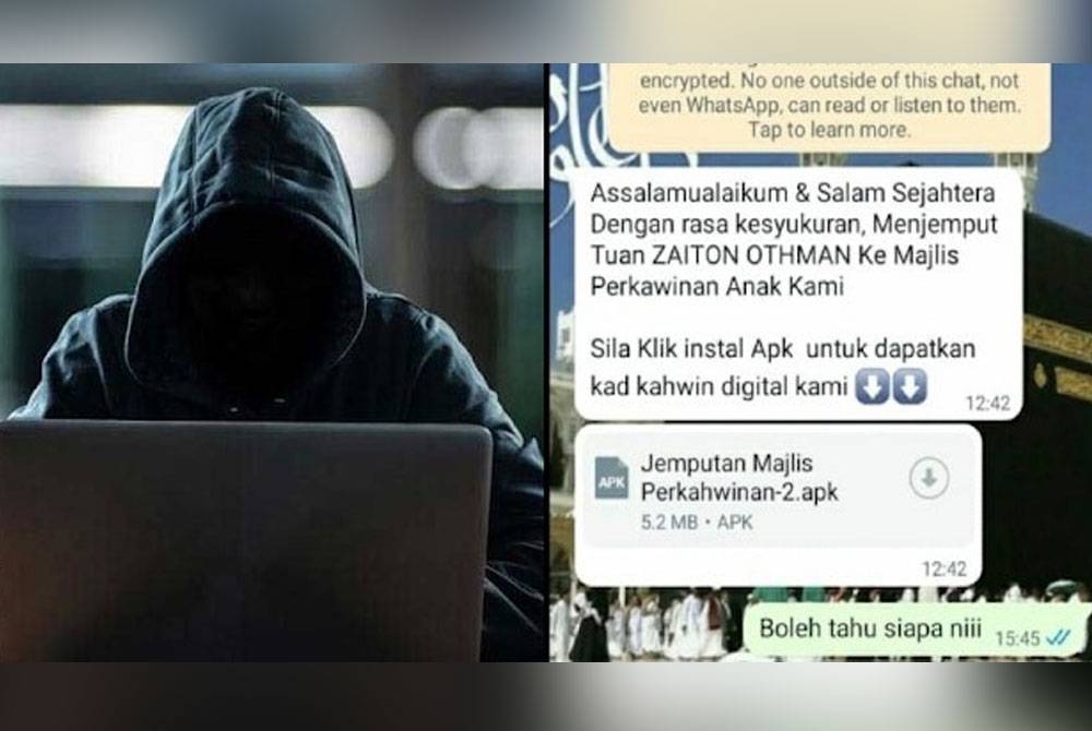 Modus operandi baharu penipuan secara dalam talian itu menggunakan kad jemputan kahwin.