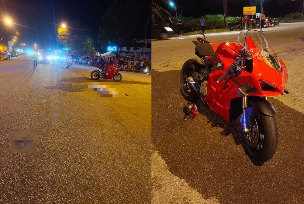 Mangsa disahkan meninggal dunia di tempat kejadian selepas motosikal berkuasa tinggi ditunggangnya merempuh kereta di Jalan Tanjung Lumpur dekat Sungai Soi di sini pada Khamis.