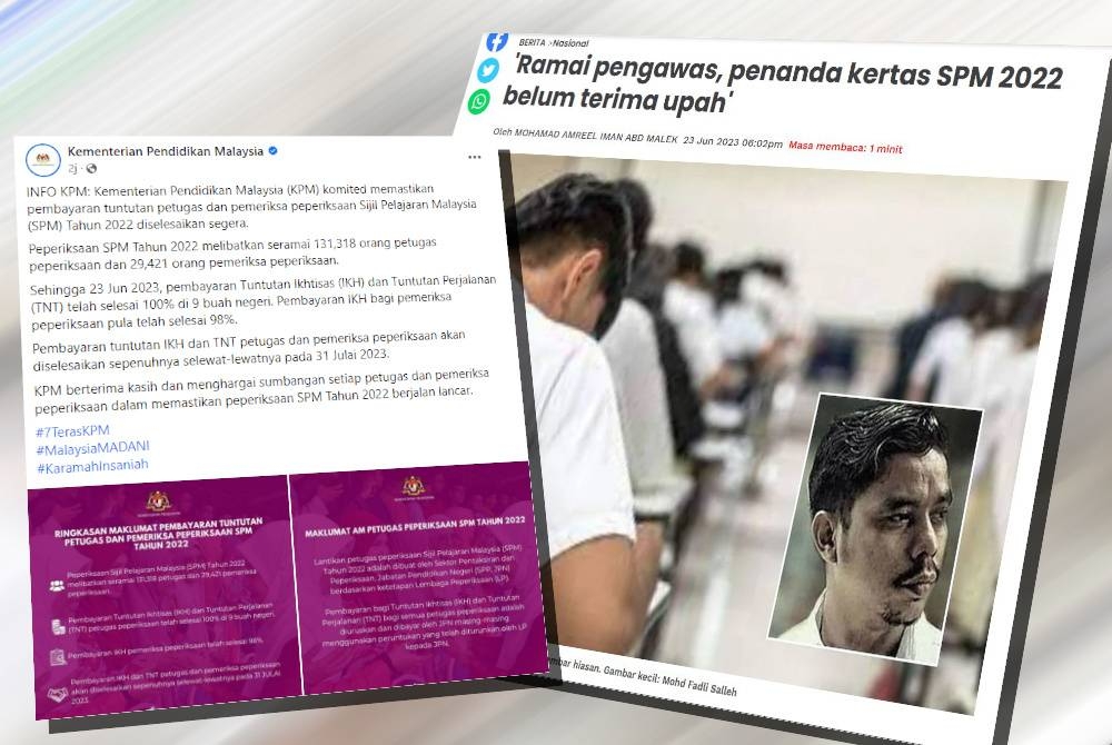 KPM dalam kenyataan menerusi siaran di Facebook pada Ahad. (Laporan Sinar Harian pada Jumaat)