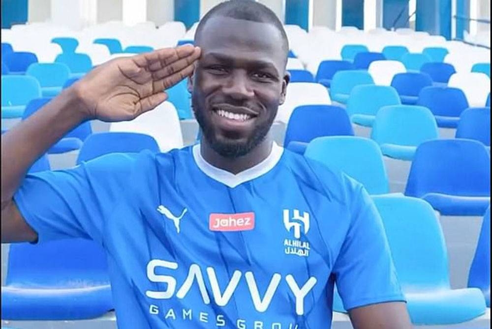 Koulibaly menyertai kelab Al-Hilal. Foto Agensi.