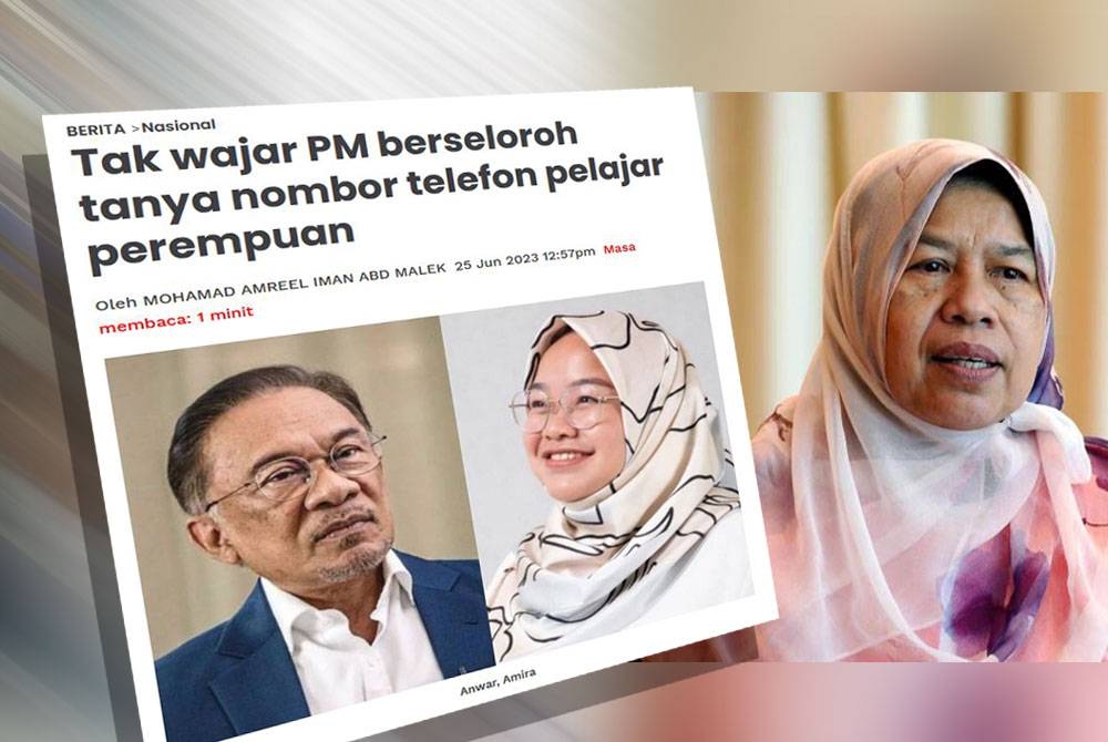 Laporan Sinar Harian. Zuraida (kanan).