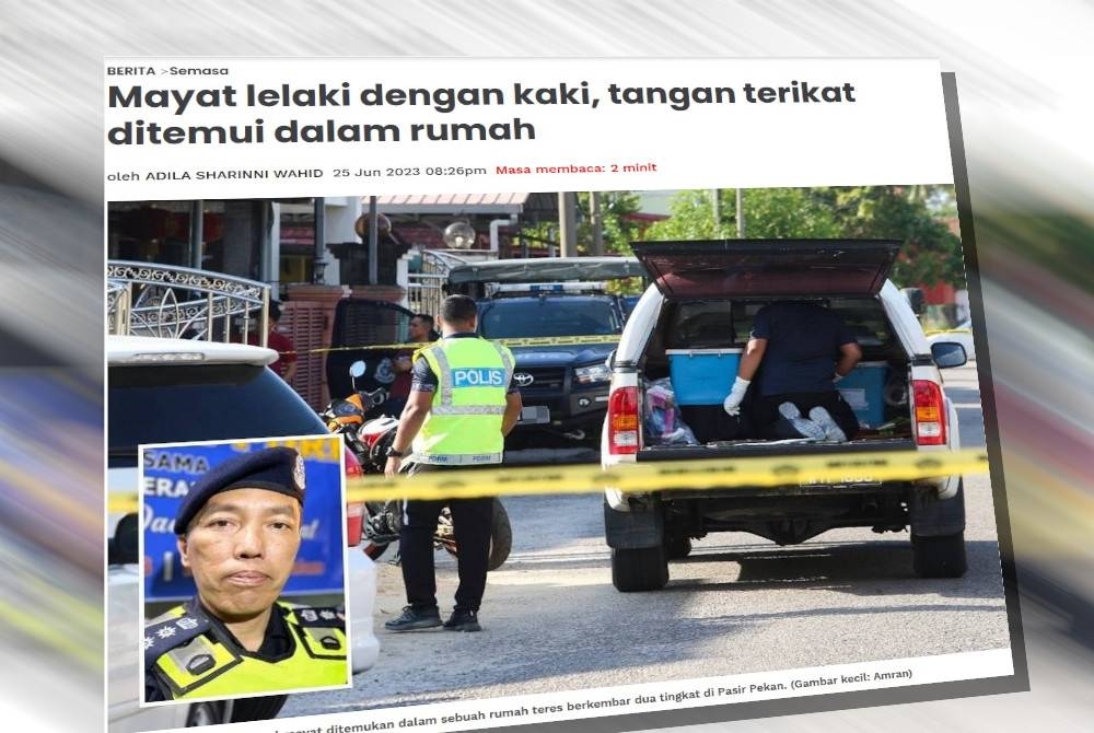 Laporan Sinar Harian pada Ahad.