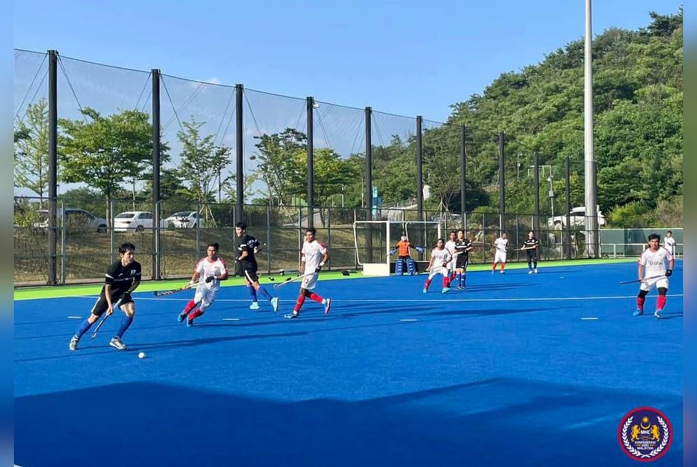 Malaysia menewaskan pasukan Korea Selatan 2-1 dalam perlawanan akhir siri jelajah persahabatan di Korea Selatan. - Foto MHC