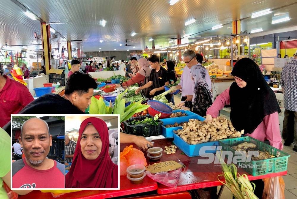 Orang ramai mula membuat persiapan dengan membeli barang keperluan sebagai persiapan Hari Raya Aidiadha pada Khamis. (Gambar kecil: Azmi, Azura)