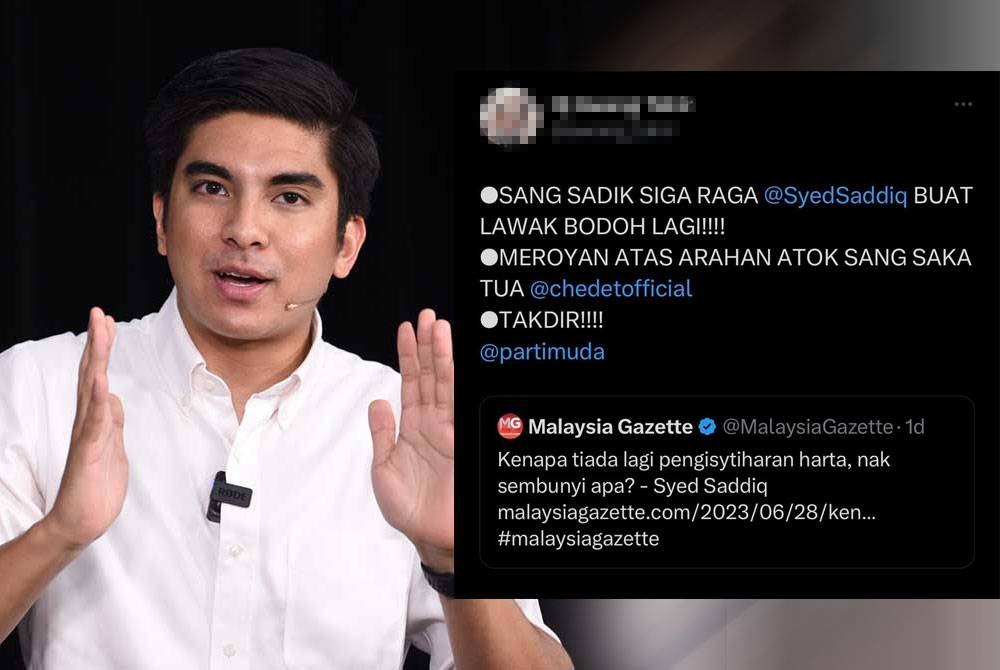 Syed Saddiq bidas dakwaan beliau adalah boneka Tun Dr Mahathir Mohamad susulan gesaannya kepada barisan kabinet untuk mengisytiharkan harta.