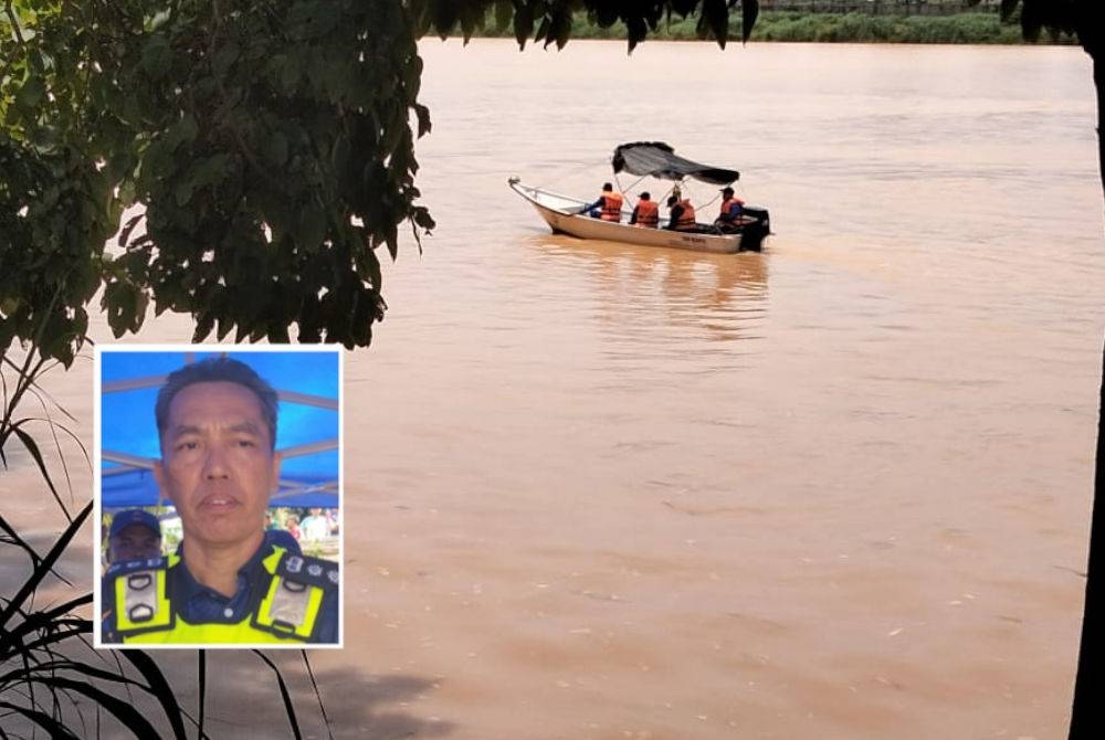 Penduduk turut membantu dalam operasi pencarian mangsa yang dikhuatiri lemas. (Gambar kecil: Amran)