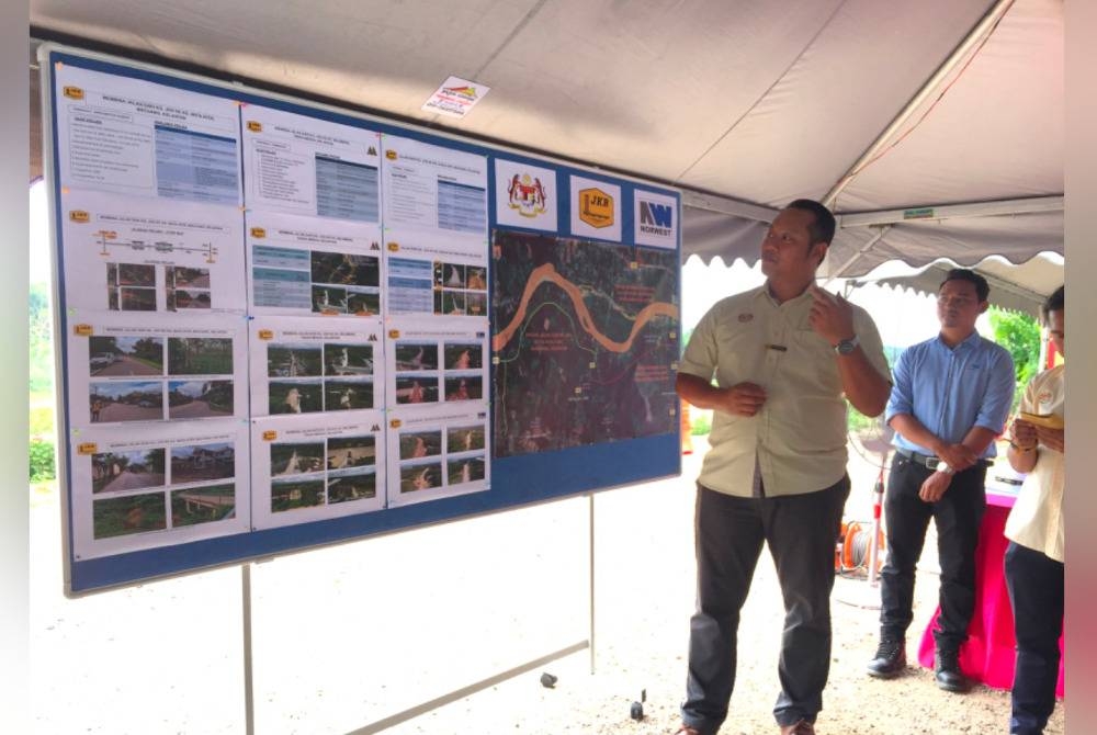 Gambar rajah berkaitan Projek Jambatan di Kampung Joh, Machang ke Kampung Belimbing, Tanah Merah.