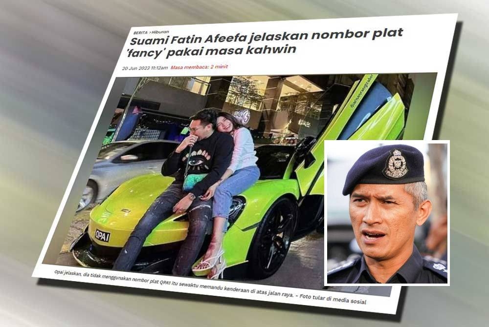 Pada Selasa, Sinar Harian melaporkan suami kepada pelakon Fatin Afeefa, iaitu Aliff Awang tampil bersuara untuk menjelaskan kekecohan yang timbul berhubung nombor plat yang digunakan di kereta mewah McLaren yang dikatakan bukan nombor sebenar. (Gambar kecil: Shuhaily)