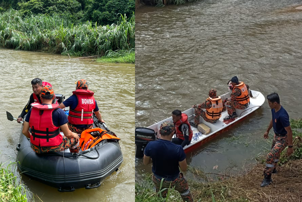 Op SARS diteruskan pada hari keempat bagi mencari dan menyelamat seorang kanak-kanak lelaki yang dikhuatiri lemas di Sungai Desa Alam Ria, Batang Kali, Selangor.