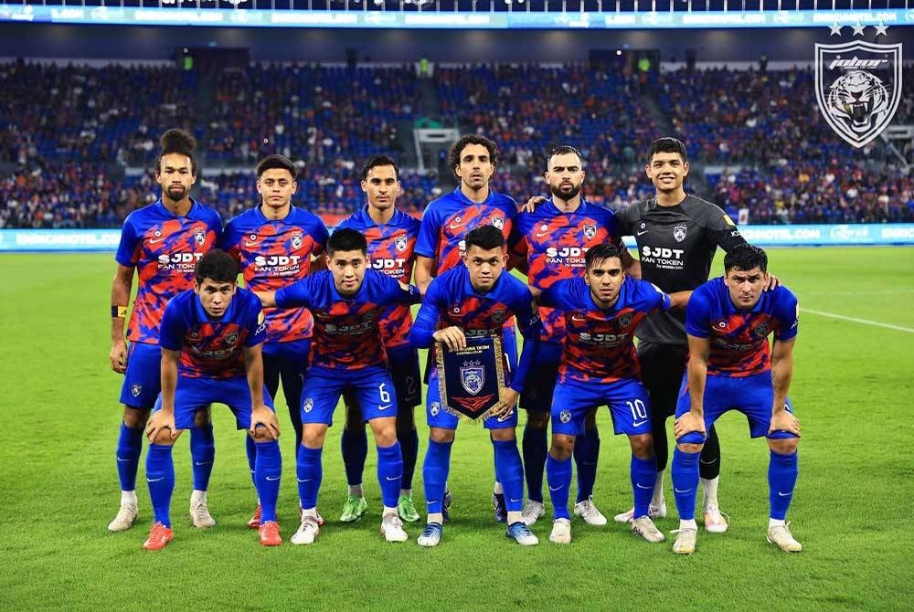 Kesebelasan utama JDT pada perlawanan berkenaan. - Foto Facebook Johor Southern Tigers