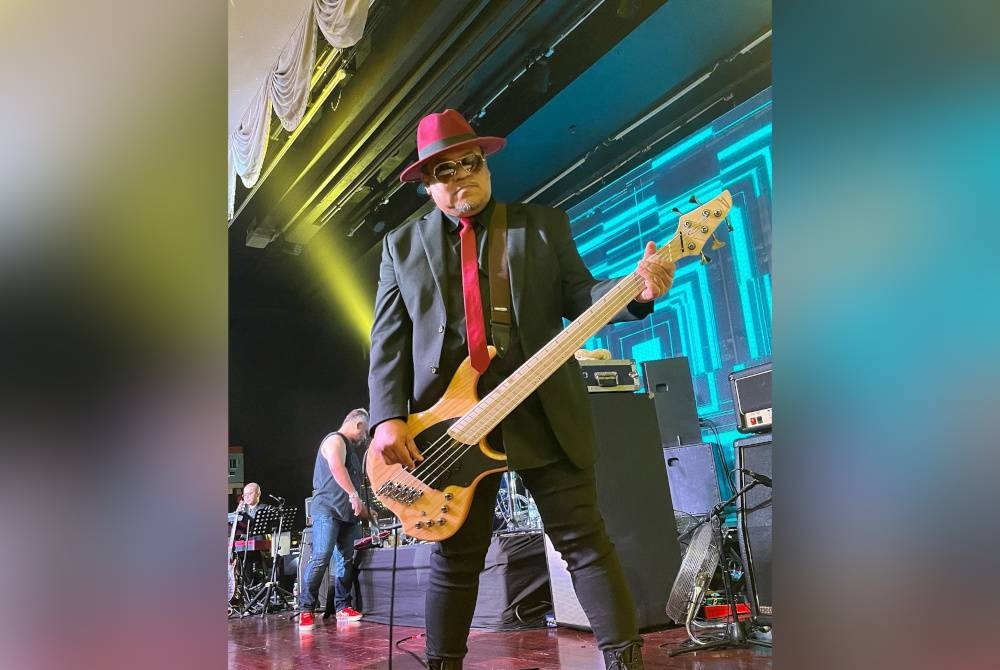 Eddie tampil menjayakan persembahan di Konsert Nusafest 2023 di Bandar Malaysia pada Sabtu. - Foto Instagram Eddie Wings