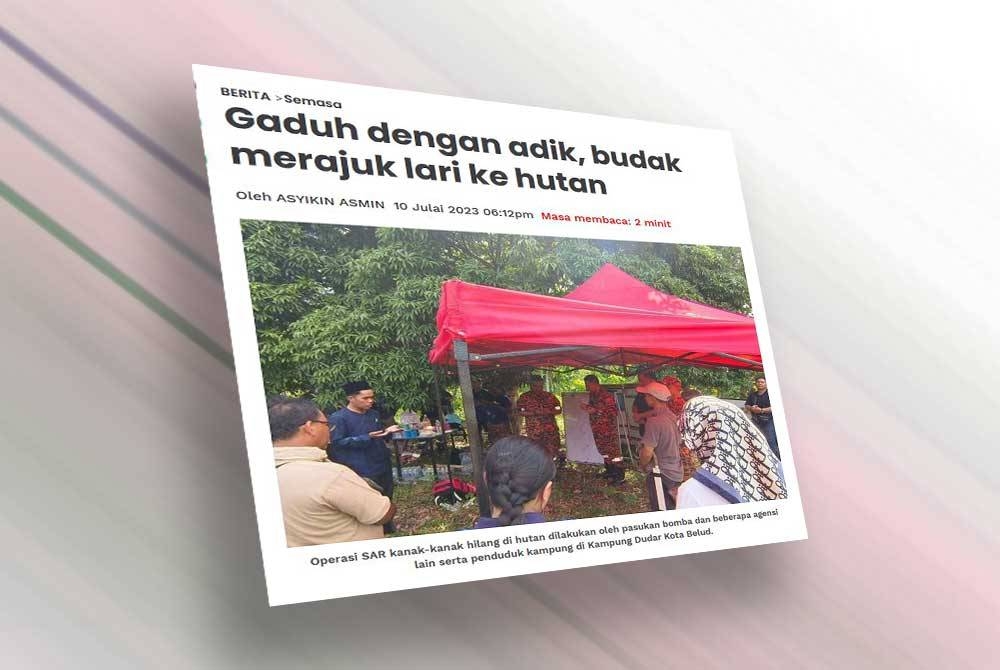 Laporan Sinar Harian.