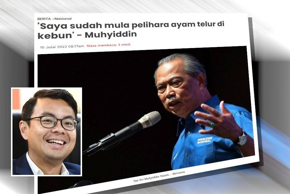 Laporan Sinar Harian pada Isnin. Gambar kecil: Lee Chean Chung