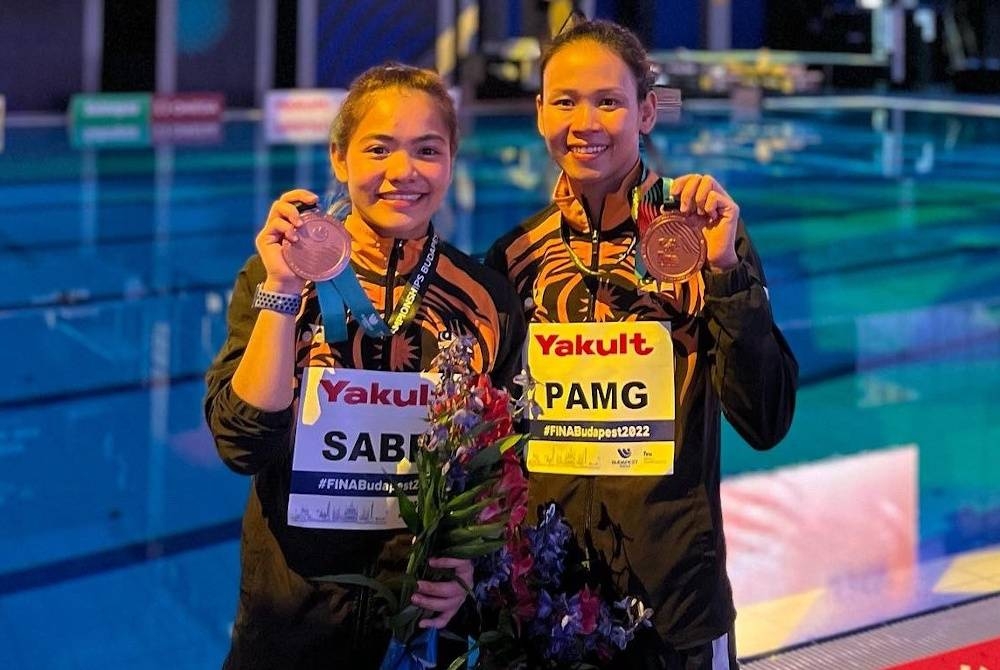 Nur Dhabitah dan Pandelela Rinong. - Foto Agensi