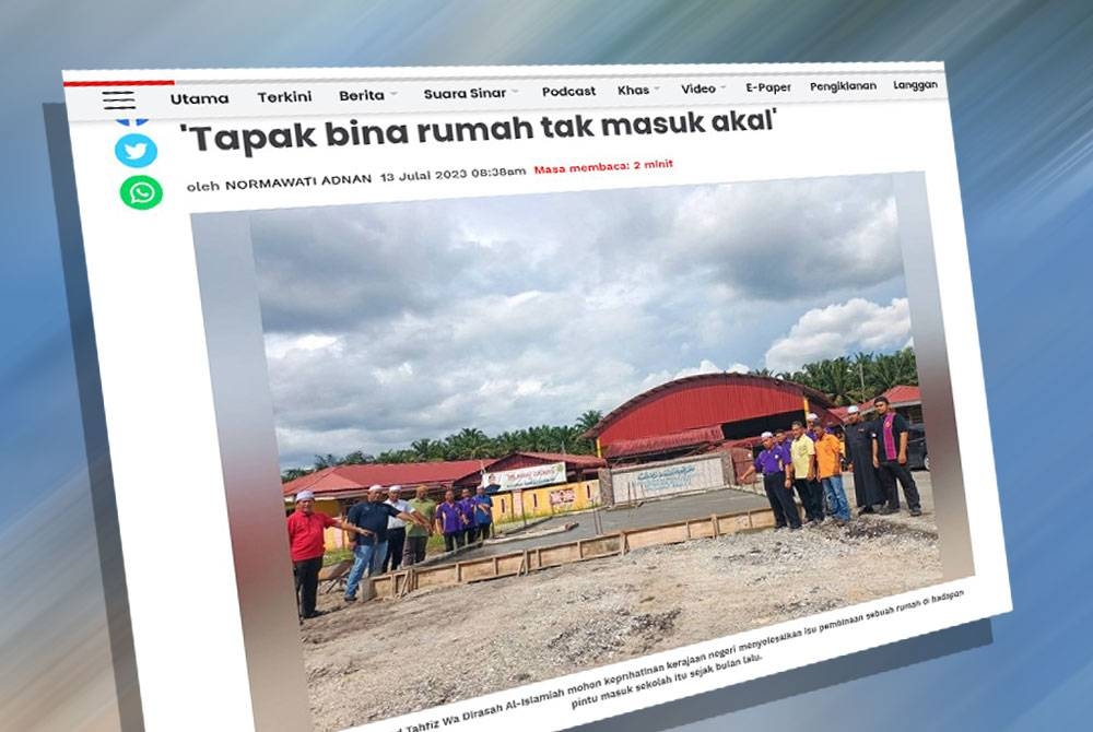 Laporan Sinar Harian pada Khamis