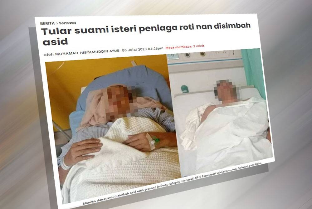 Laporan Sinar Harian pada 10 Julai lalu.