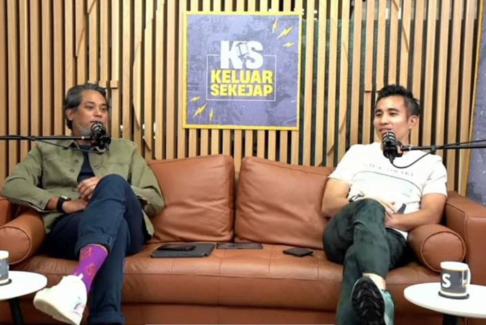 Khairy dan Shahril semasa Program Keluar Sekejap pada Sabtu.