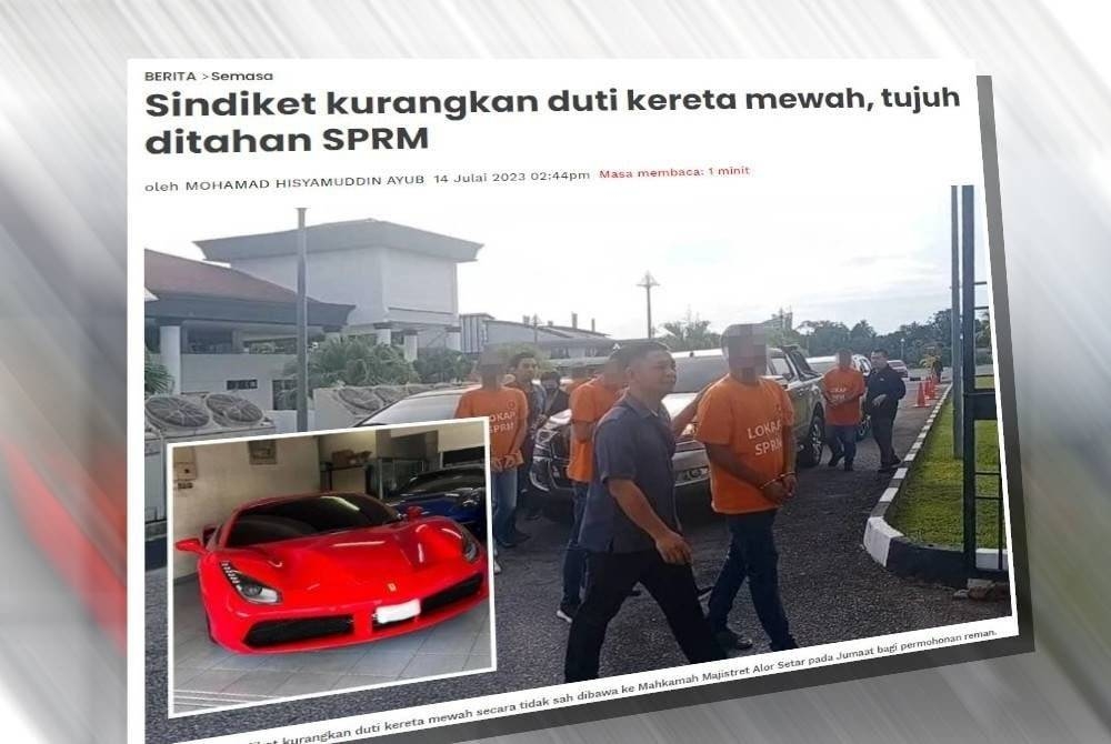 Laporan Sinar Harian pada Jumaat.