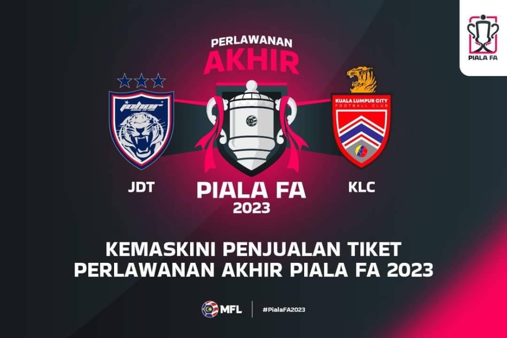 Kuota tiket untuk KL City yang tidak habis akan dijual kepada penyokong JDT.