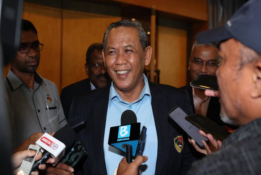 Aminuddin pada sidang media hari ini, selepas hadir program Penganugerahan Hadiah Kemenangan Hoki Wanita Negeri Sembilan dalam Kejohanan Liga Hoki Wanita KebangsaanTNB/MHL 2023 pada Mac lepas. - Foto Bernama