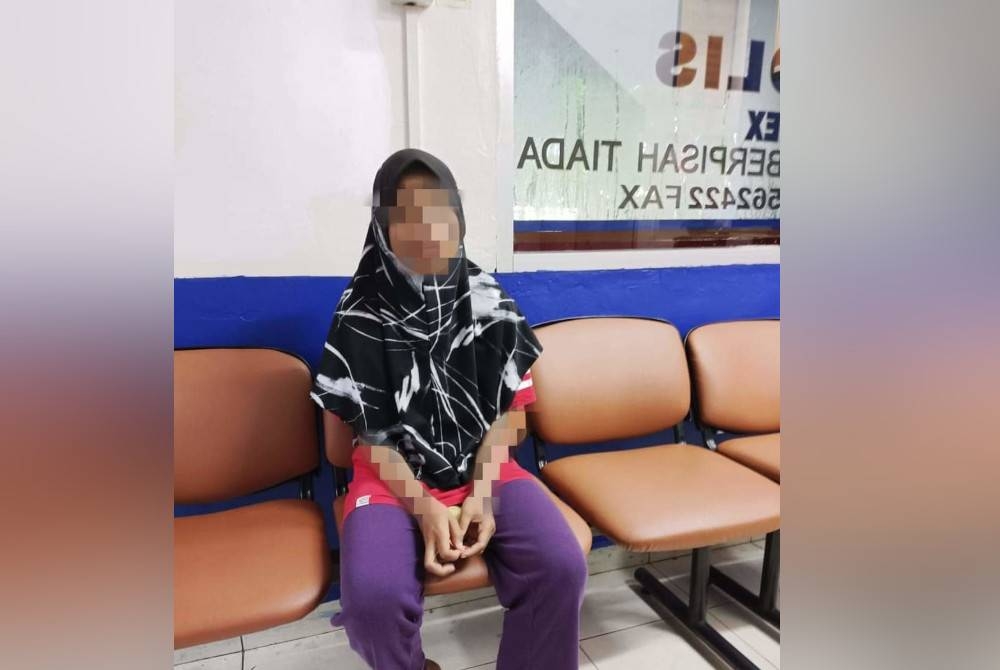 Kanak-kanak perempuan yang tular di media sosial kononnya diabaikan ibunya kerana berkahwin baru. - Foto tular