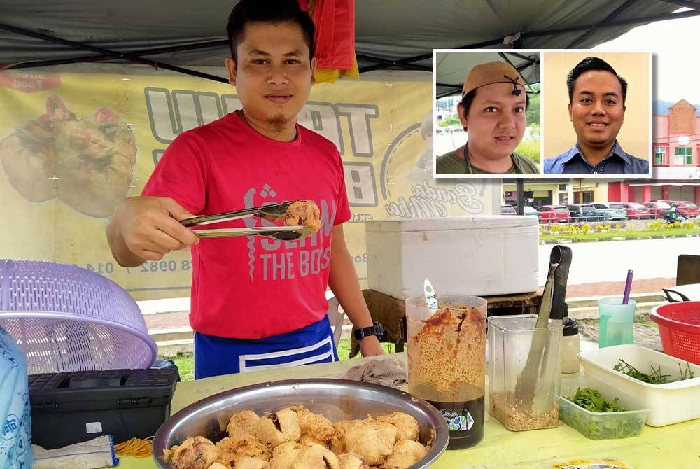 Mohamad Shafik mula berniaga tauhu bergedil pada tahun 2018 di Bandar Meru Raya, Ipoh. (Gambar kecil: SYAKEER HAZEEM dan MUHAMMAD IKHWAN)